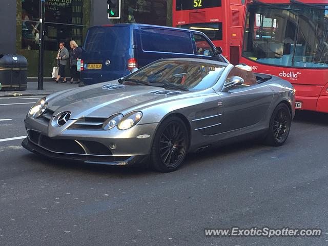 Mercedes SLR spotted in London, United Kingdom