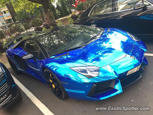 Lamborghini Aventador spotted in London, United Kingdom