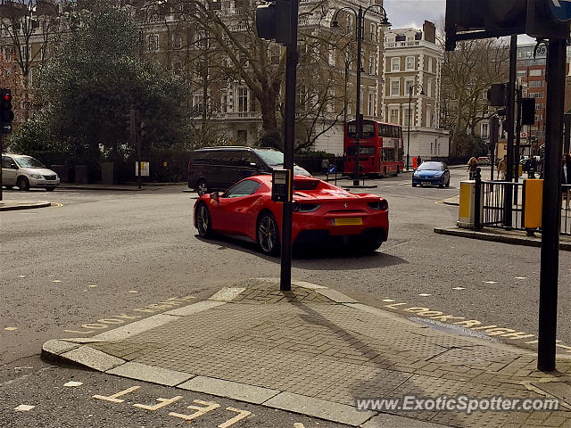 Ferrari 488 GTB spotted in London, United Kingdom