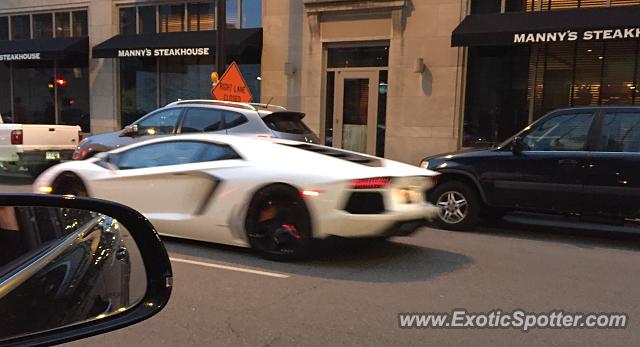 Lamborghini Aventador spotted in Minneapolis, Minnesota