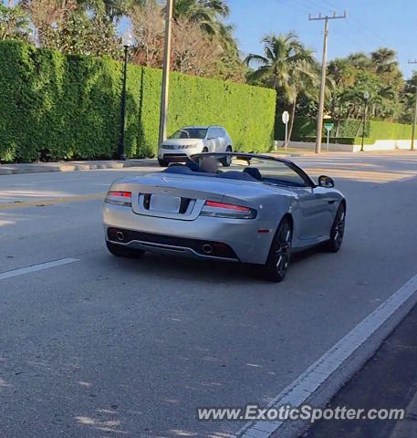 Aston Martin Virage spotted in Palm Beach, Florida