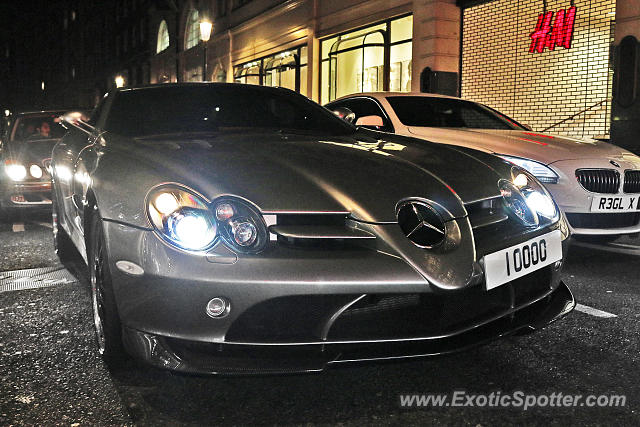 Mercedes SLR spotted in London, United Kingdom