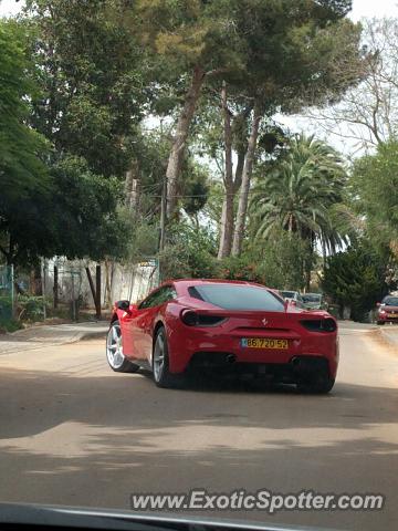 Ferrari 488 GTB spotted in Hod hasharon, Israel