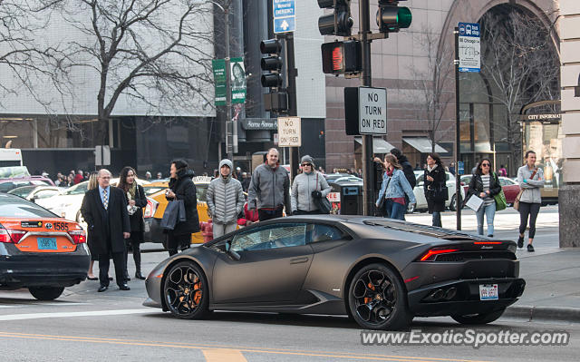Lamborghini Huracan spotted in Chicago, Illinois