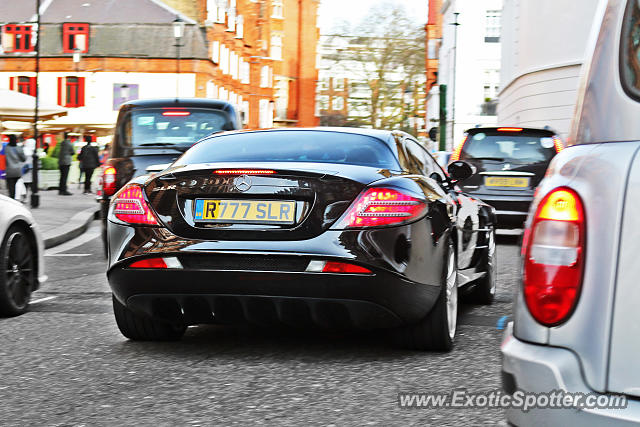 Mercedes SLR spotted in London, United Kingdom
