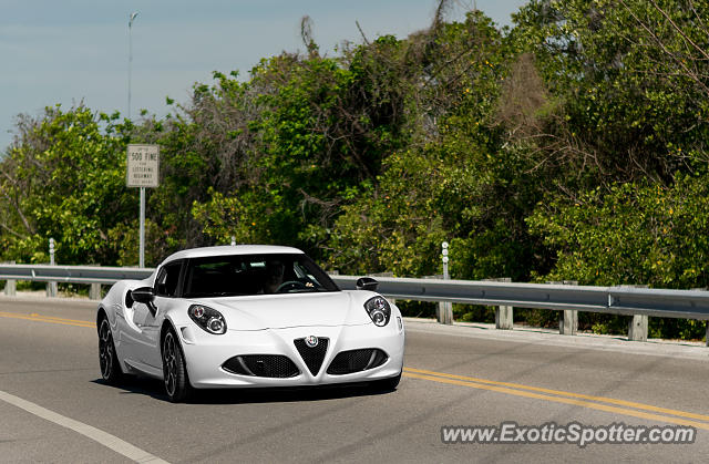 Alfa Romeo 4C spotted in Sanibel, Florida