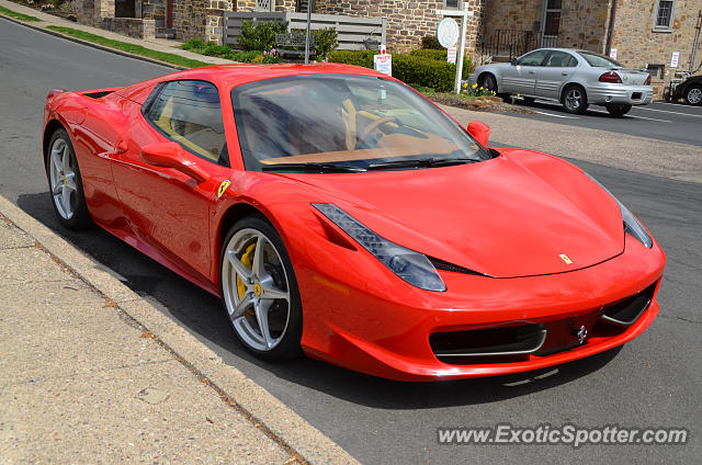 Ferrari 458 Italia spotted in Doylestown, Pennsylvania