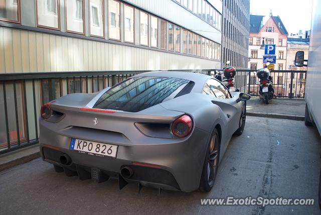 Ferrari 488 GTB spotted in Stockholm, Sweden
