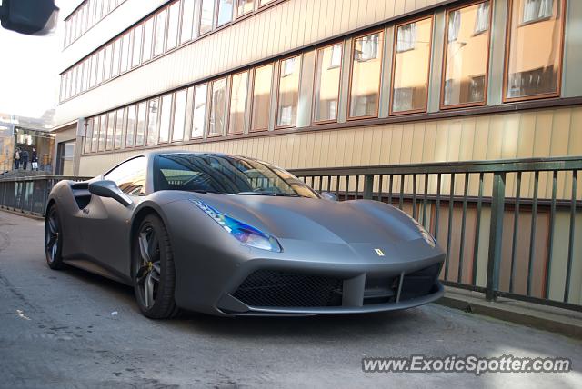 Ferrari 488 GTB spotted in Stockholm, Sweden