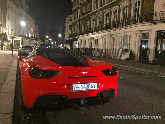 Ferrari 488 GTB spotted in London, United Kingdom