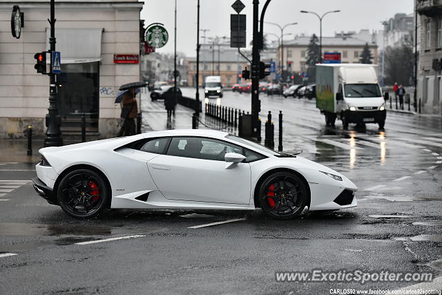 Lamborghini Huracan spotted in Warsaw, Poland