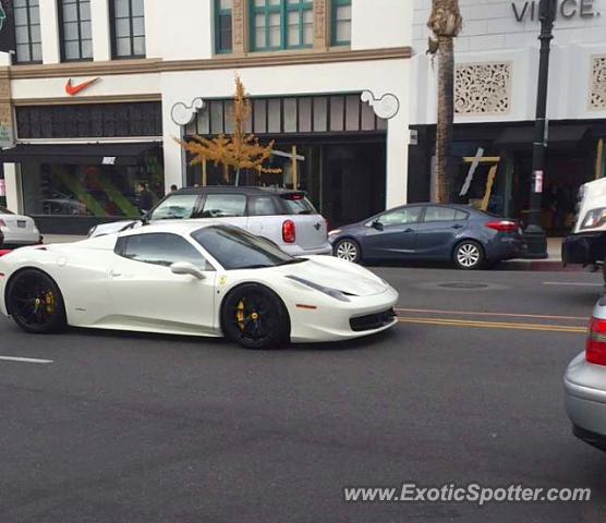 Ferrari 458 Italia spotted in Pasadena, California