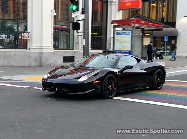 Ferrari 458 Italia spotted in San Francisco, California