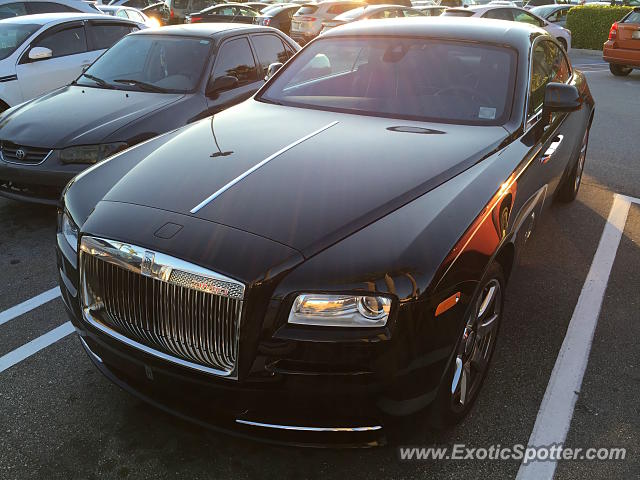 Rolls-Royce Wraith spotted in Palm B. Gardens, Florida