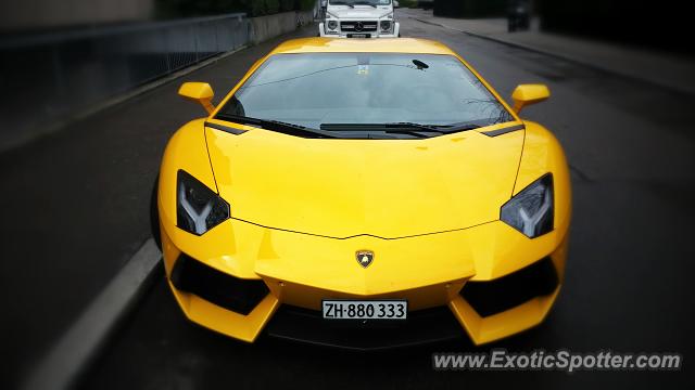 Lamborghini Aventador spotted in Zurich, Switzerland