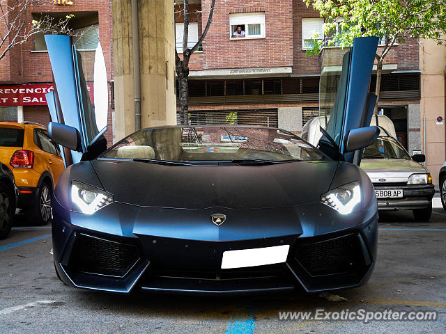 Lamborghini Aventador spotted in Girona, Spain