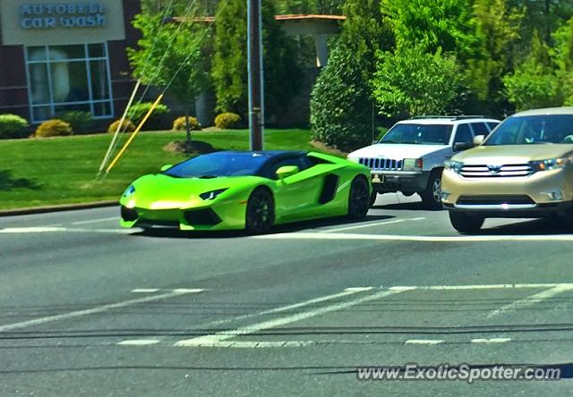 Lamborghini Aventador spotted in Charlotte, North Carolina