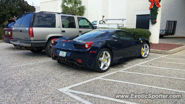 Ferrari 458 Italia spotted in Gulf Shores, Alabama