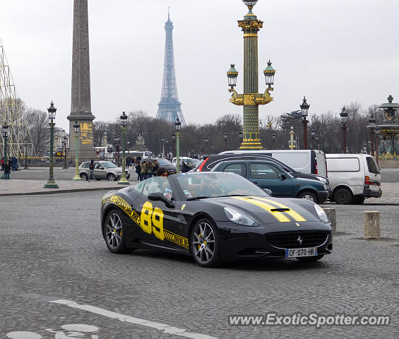 Ferrari California spotted in Paris, France