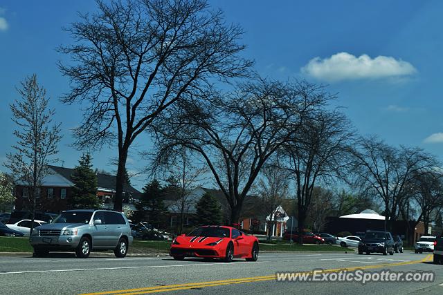 Ferrari 458 Italia spotted in Downers Grove, Illinois