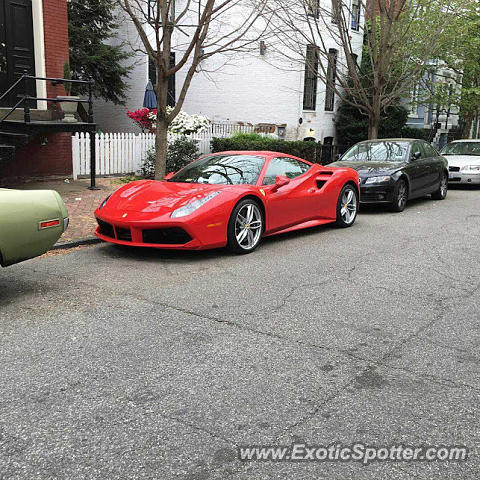 Ferrari 488 GTB spotted in Washington, DC, Virginia