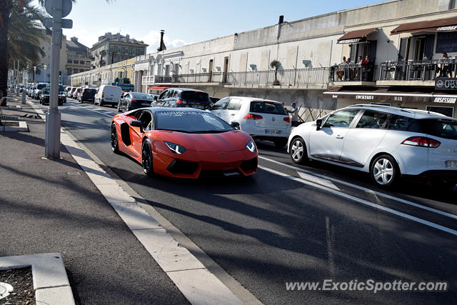 Lamborghini Aventador spotted in Nice, France