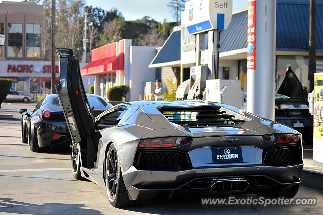 Lamborghini Aventador spotted in Canoga Park, California
