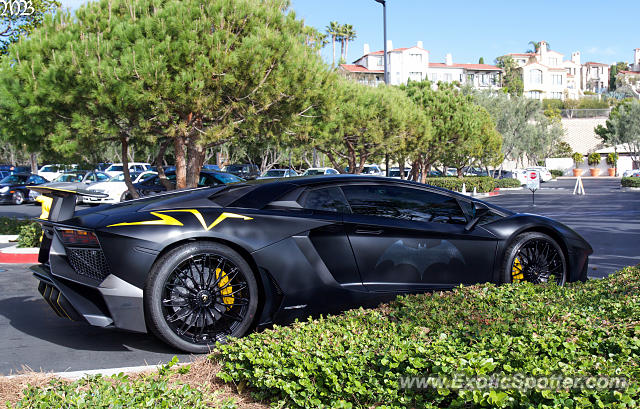 Lamborghini Aventador spotted in Newport Beach, California
