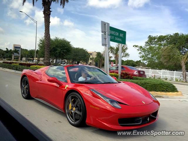 Ferrari 458 Italia spotted in Stuart, Florida