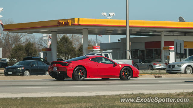 Ferrari 458 Italia spotted in Highland Park, Illinois