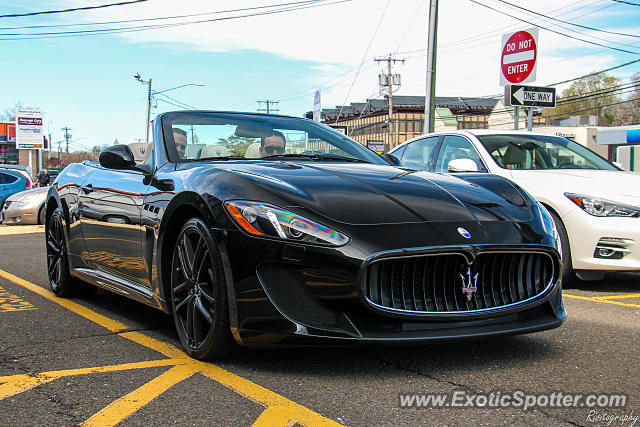 Maserati GranCabrio spotted in Stamford, Connecticut