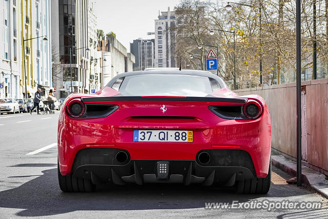 Ferrari 488 GTB spotted in Lisbon, Portugal