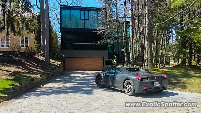 Ferrari 458 Italia spotted in Oakville, On, Canada