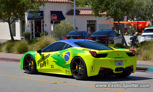 Ferrari 458 Italia spotted in Monterey, California