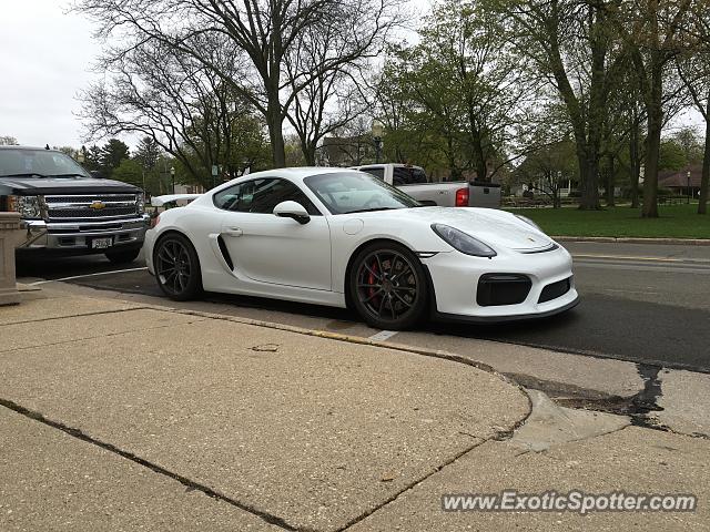 Porsche Cayman GT4 spotted in Lake Mills, Wisconsin