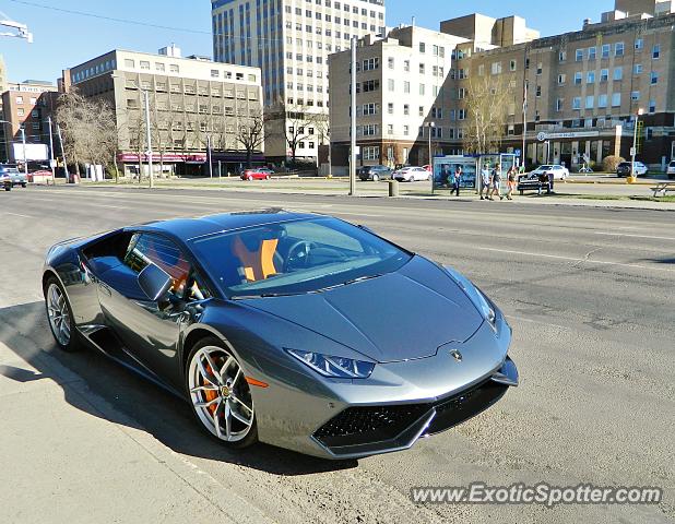 Lamborghini Huracan spotted in Edmonton, Canada