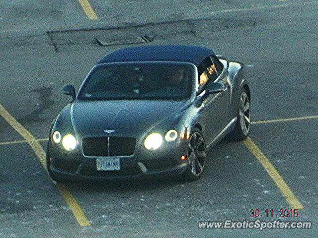 Bentley Continental spotted in Toronto, Canada