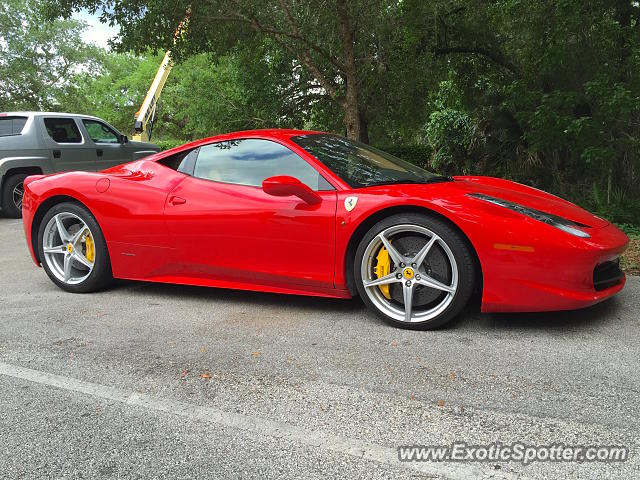 Ferrari 458 Italia spotted in Celebration, Florida