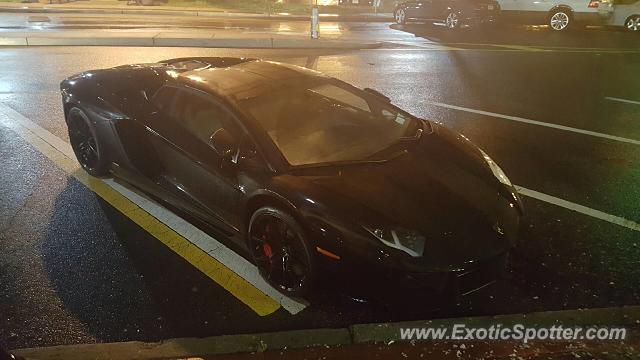 Lamborghini Aventador spotted in Ridgewood, New Jersey