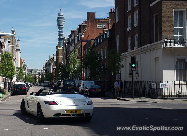 Mercedes SLS AMG spotted in London, United Kingdom