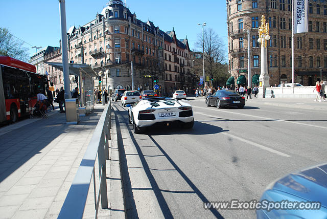 Lamborghini Aventador spotted in Stockholm, Sweden