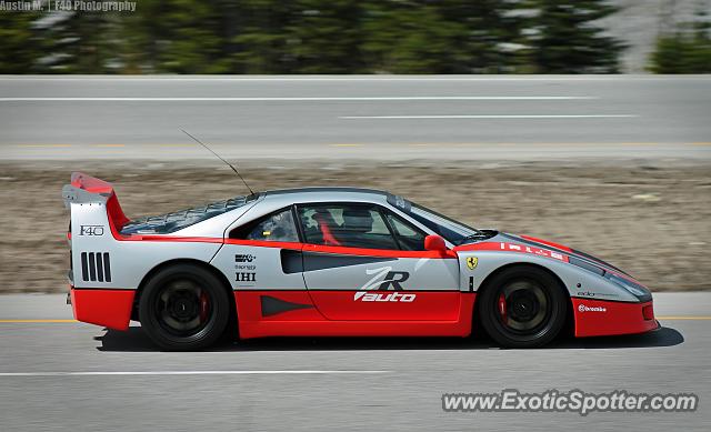 Ferrari F40 spotted in Canmore, Canada