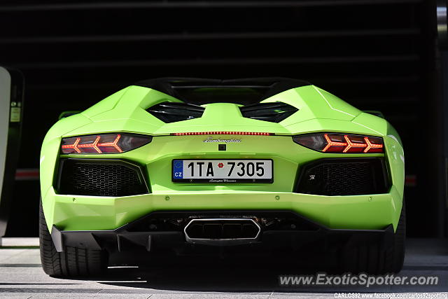 Lamborghini Aventador spotted in Warsaw, Poland