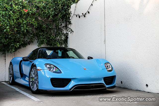 Porsche 918 Spyder spotted in Carmel, California