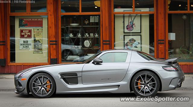 Mercedes SLS AMG spotted in Canmore, Canada