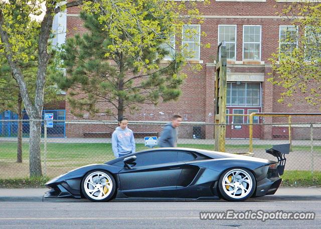Lamborghini Aventador spotted in Edmonton, Canada