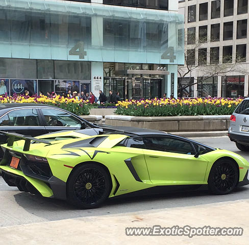 Lamborghini Aventador spotted in Chicago, Illinois