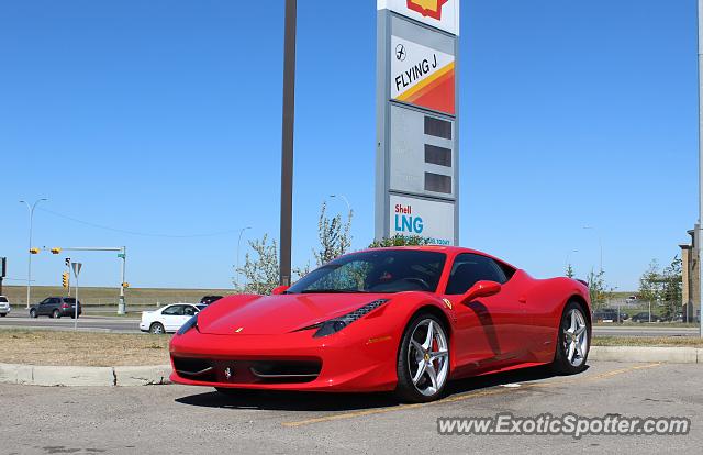 Ferrari 458 Italia spotted in Calgary, Canada