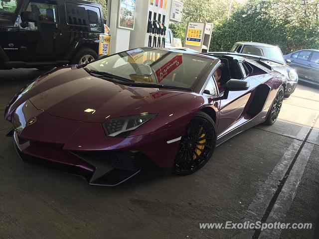 Lamborghini Aventador spotted in Leicester, United Kingdom