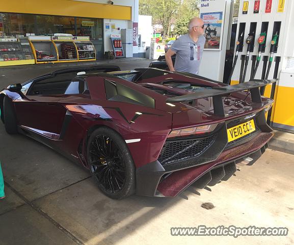 Lamborghini Aventador spotted in Leicester, United Kingdom